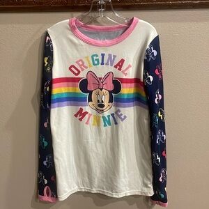 Disney ORIGINAL MINNIE little girls top / pajama top long sleeve with thumb hole